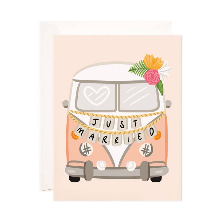 Getaway Van Just Married Card