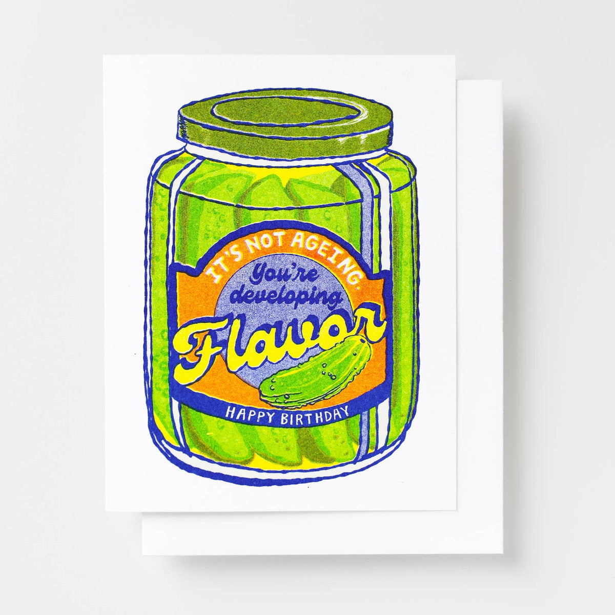 Pickle Flavor Birthday Card