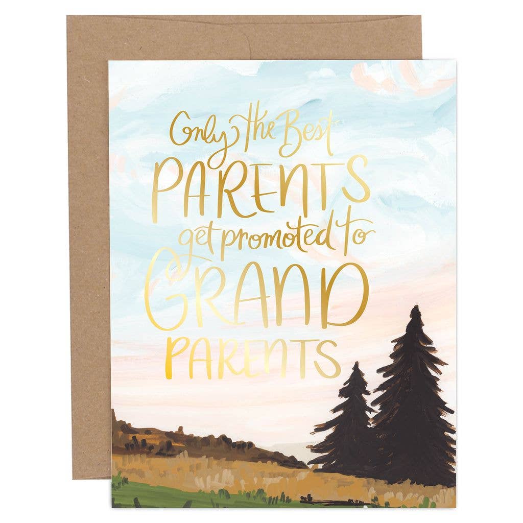Promoted To Grandparents Baby Card