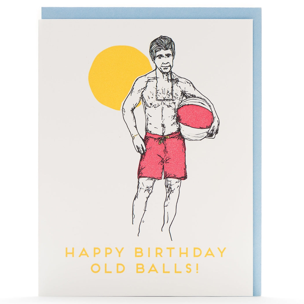 Happy Birthday Old Balls Card