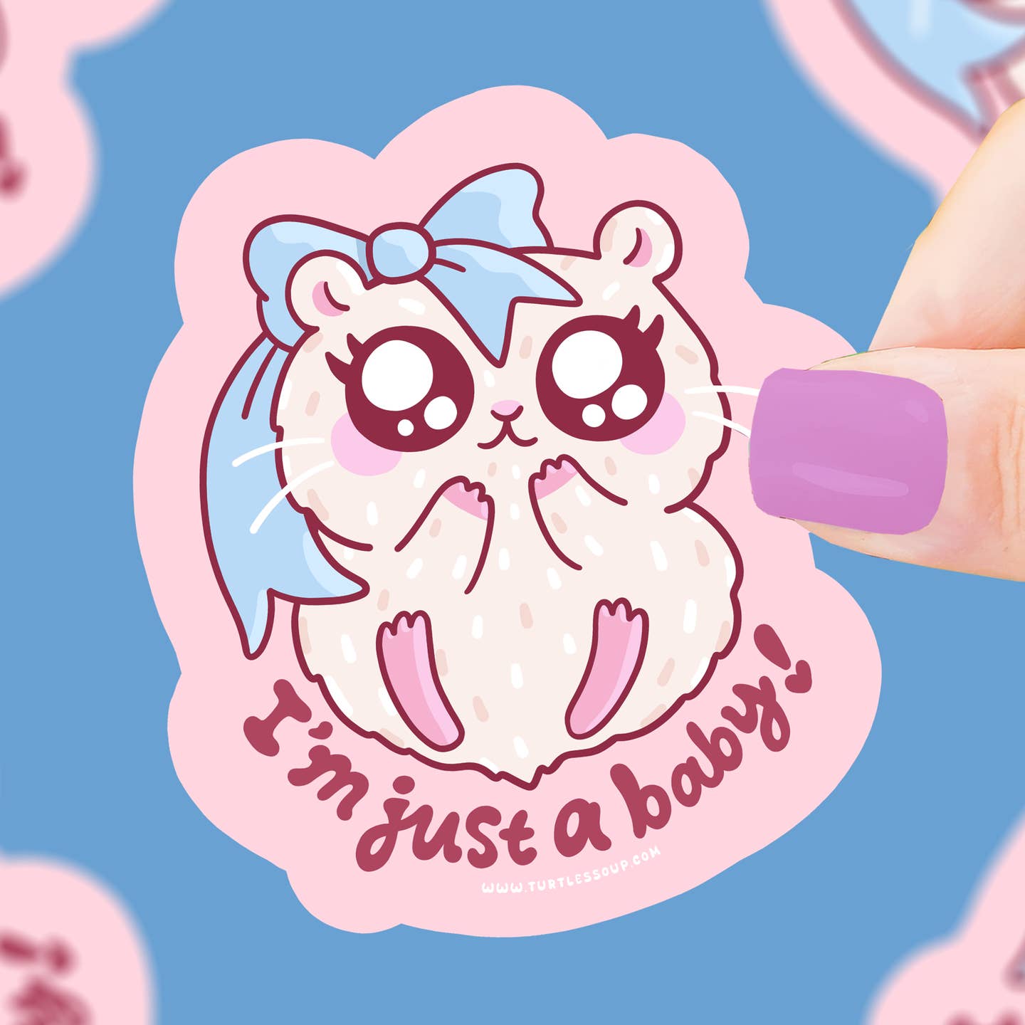 Im Just a Baby Hamster Sticker