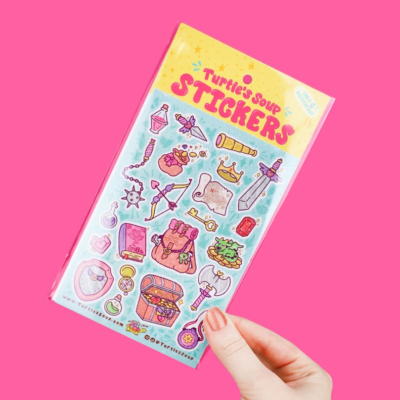 Medieval Dungeon Explorer Sticker Sheet