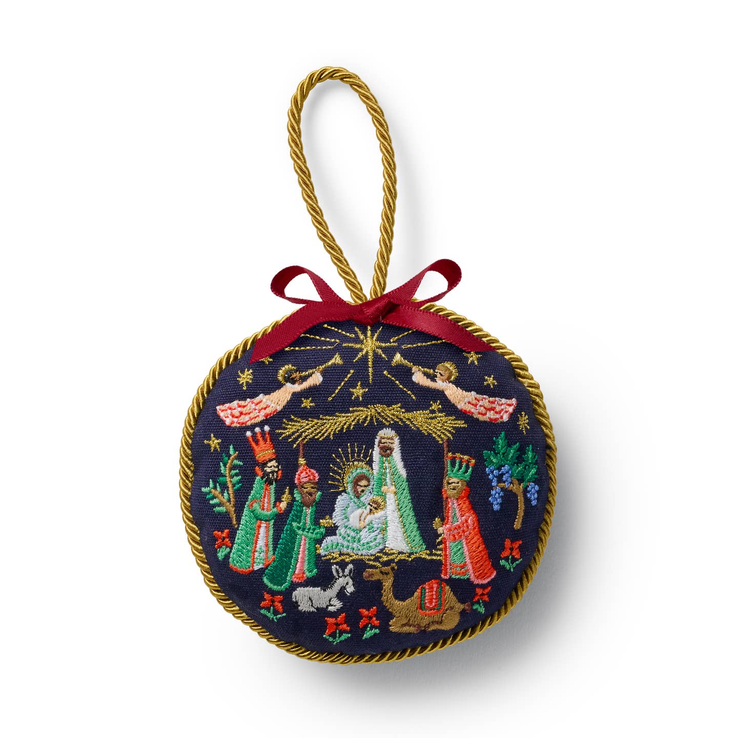 Nativity Embroidered Ornament