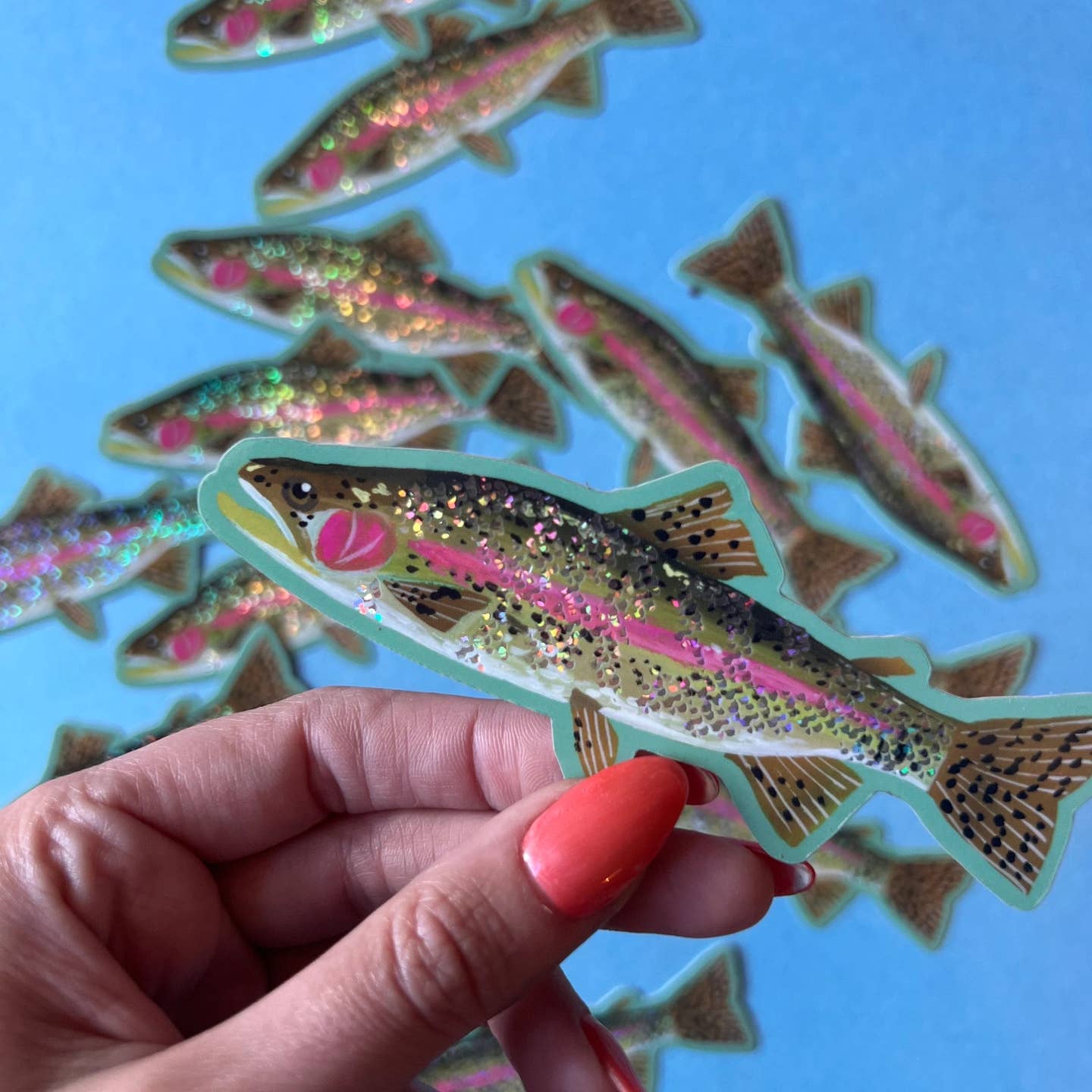 Glitter Fish Vinyl Sticker
