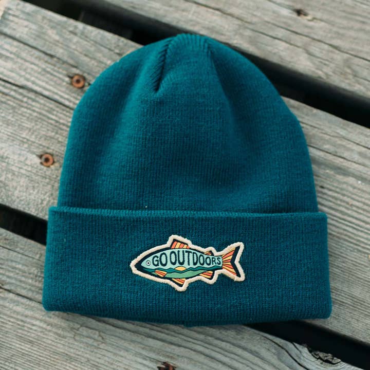 Go Outdoors Fish Kids Beanie