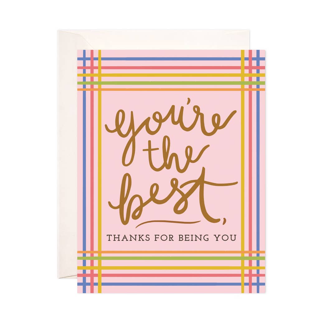 Youre the Best Stripes Card