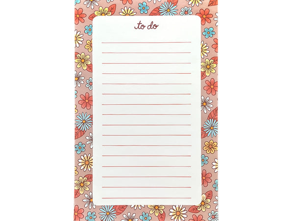 Flower To Do Notepad