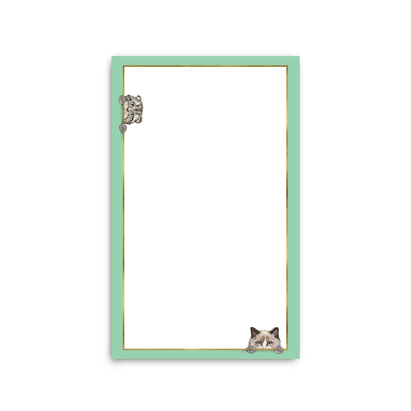 Sneaky Cats Border Notepad