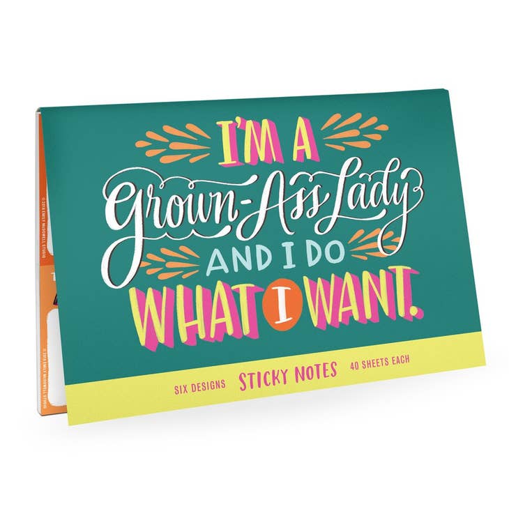Grown Ass Lady Sticky Notes