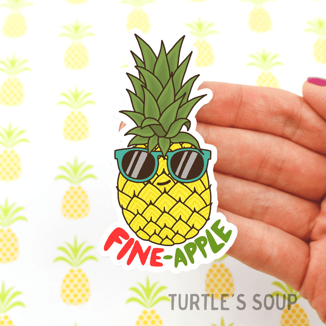 Fine-Apple Vinyl Sticker