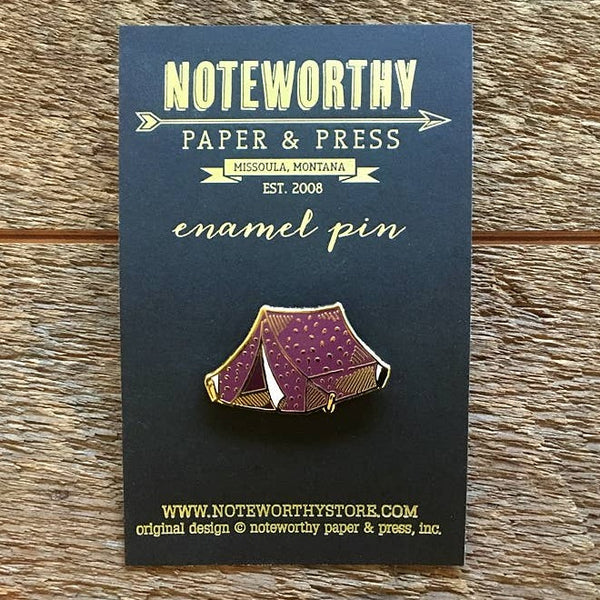 Tent Camping Enamel Pin