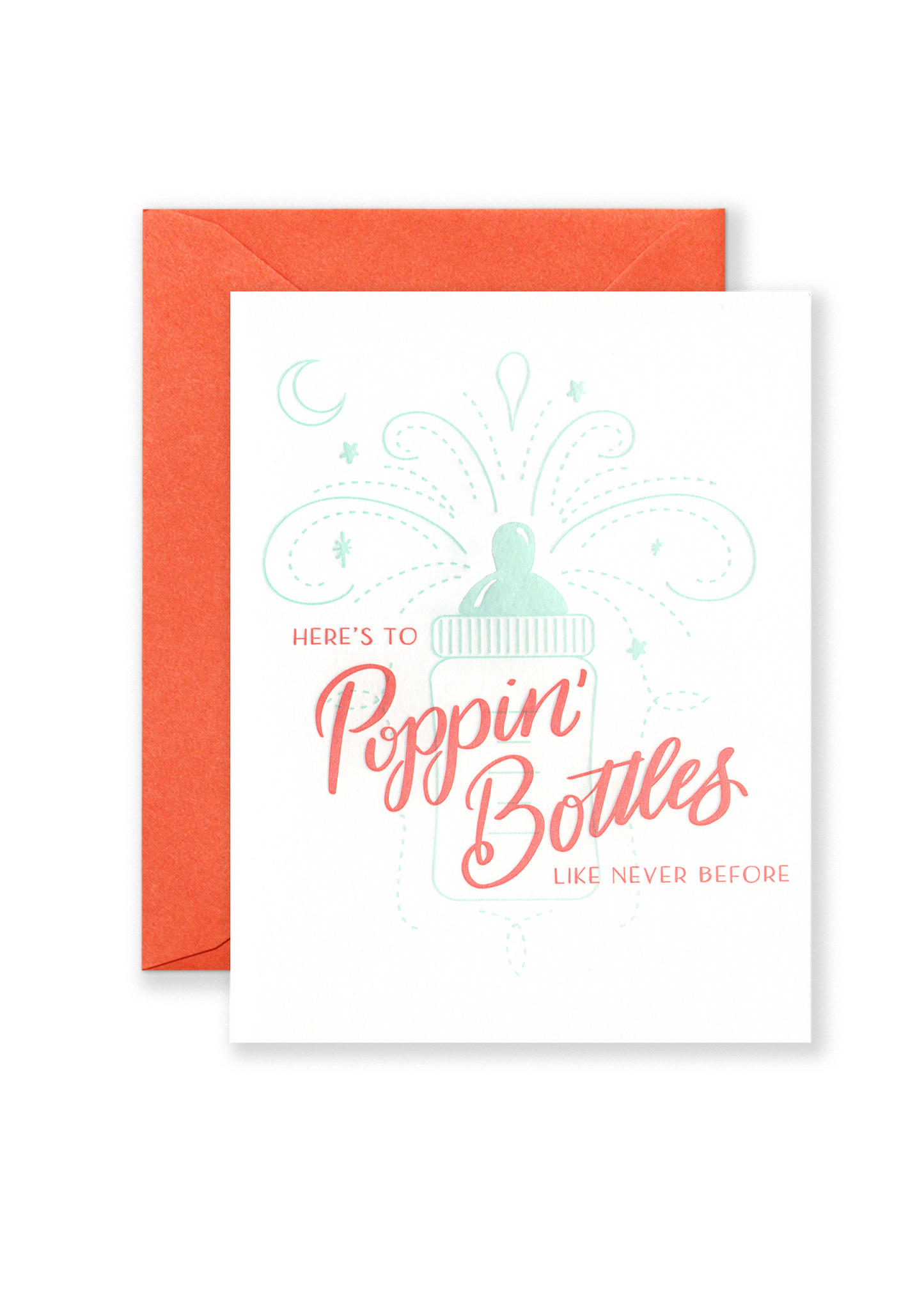 Popping Bottles Like Never Before Baby Card