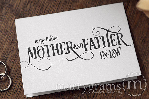 To My Family future in laws Wedding Day Card Enchanting Style