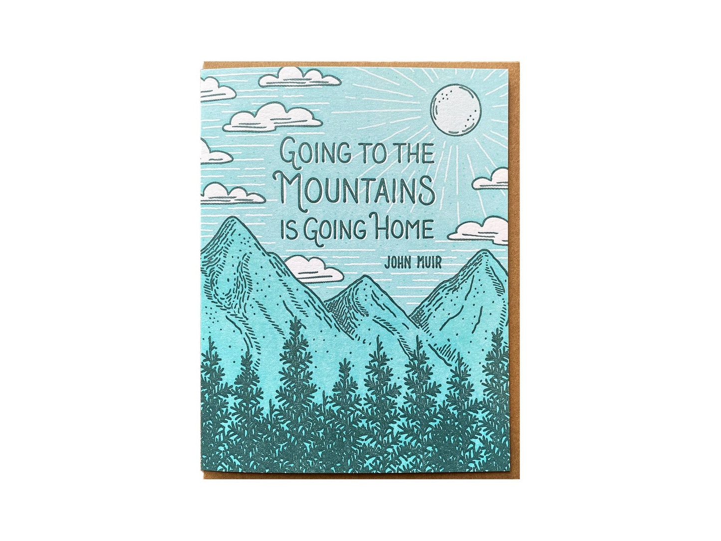 Muir Going to the Mountains Home Card
