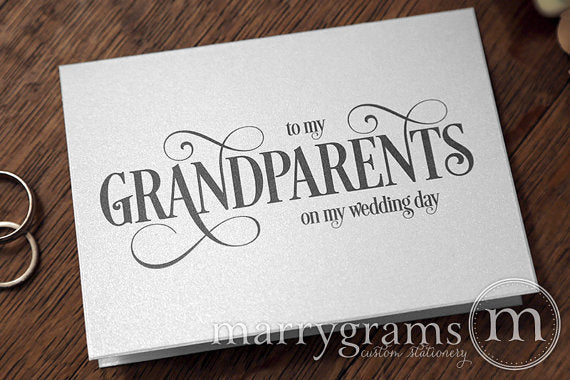 To My Family grandparents Wedding Day Card Enchanting Style