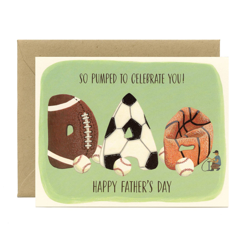 Pumped to Celebrate Dad Sports Father's Day Card — Marrygrams