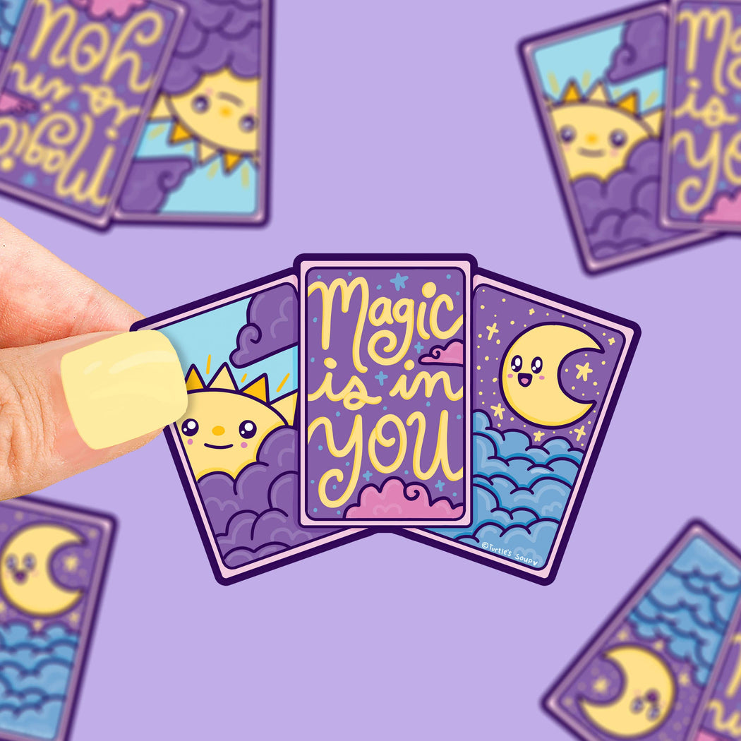 Magic Is In You Tarot Cards Vinyl Sticker