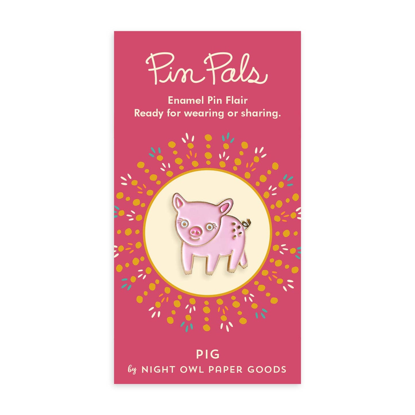 Pink Pig Enamel Pin