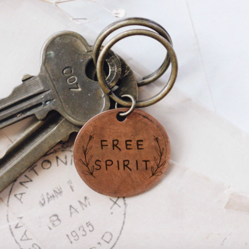 Stamped Penny Keychain