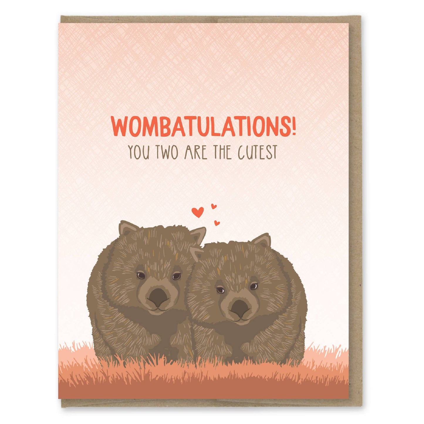 Wombatulations You Two are the Cutest Wedding Card