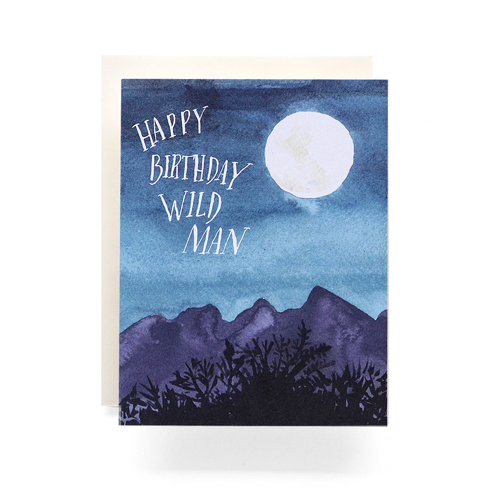 Wild Man Birthday Card
