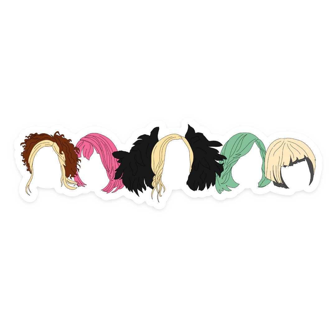 Moiras Wigs Schitts Creek Vinyl Sticker