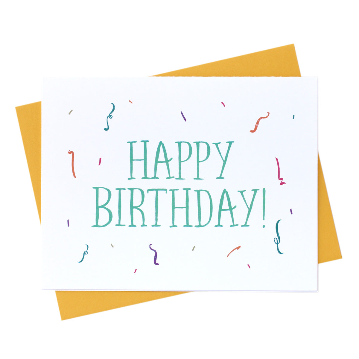 BD104 Birthday Confetti Happy Bday Card