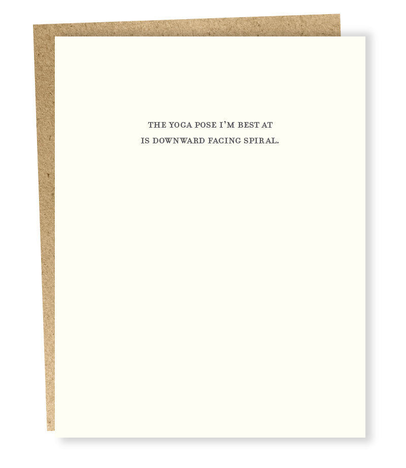 SP #806: Yoga Position Downward Card