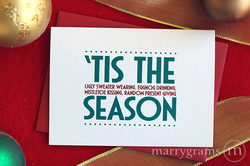 Tis the Ugly Sweater Eggnog Season Holiday Card