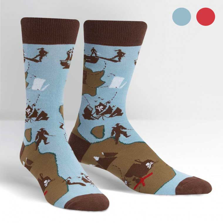 X Marks the Spot Men's Crew Socks