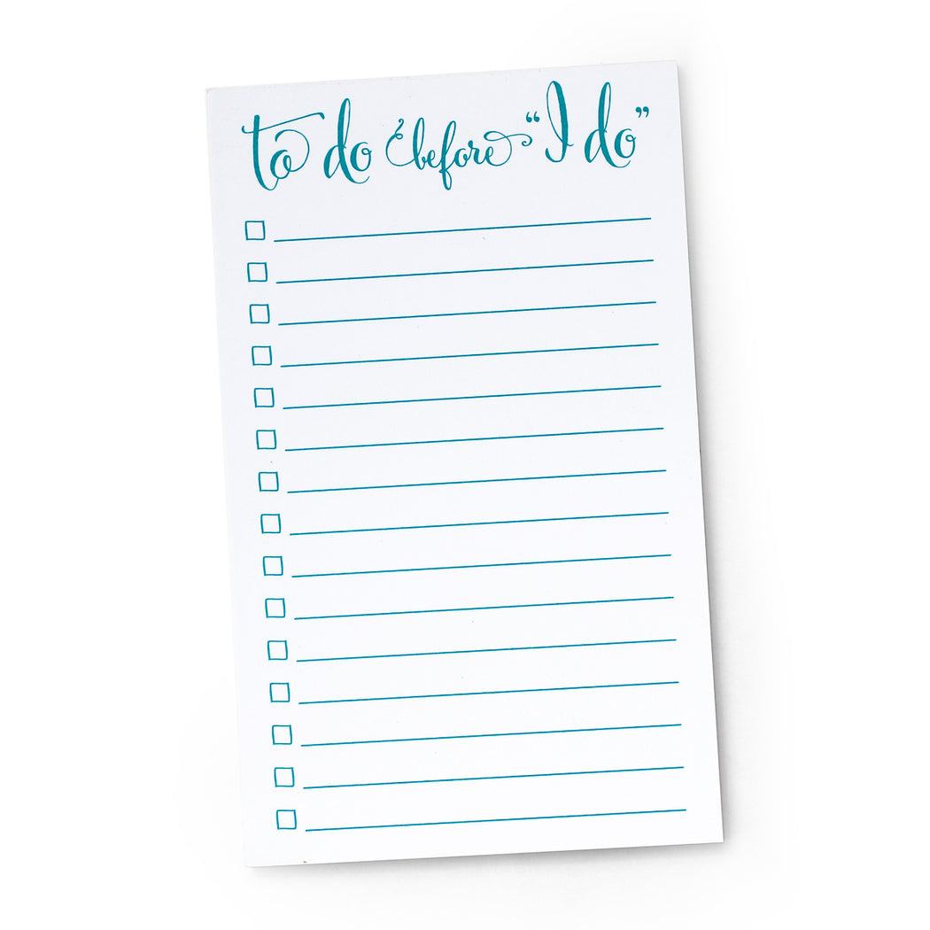 To Do Before I Do Bridal Notepad