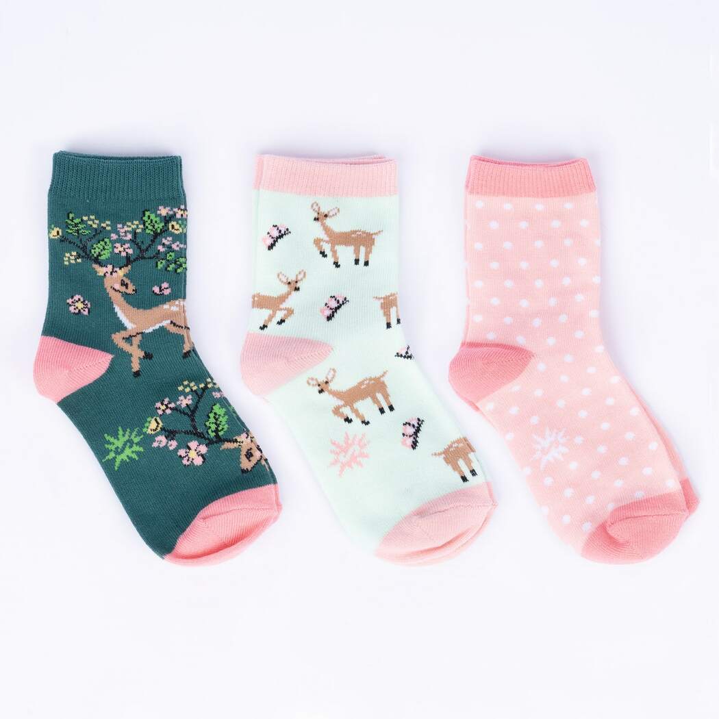 Spring Awakening Youth Crew Pack of Socks