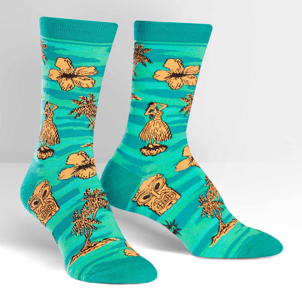 Tiki Toes Women's Crew Socks