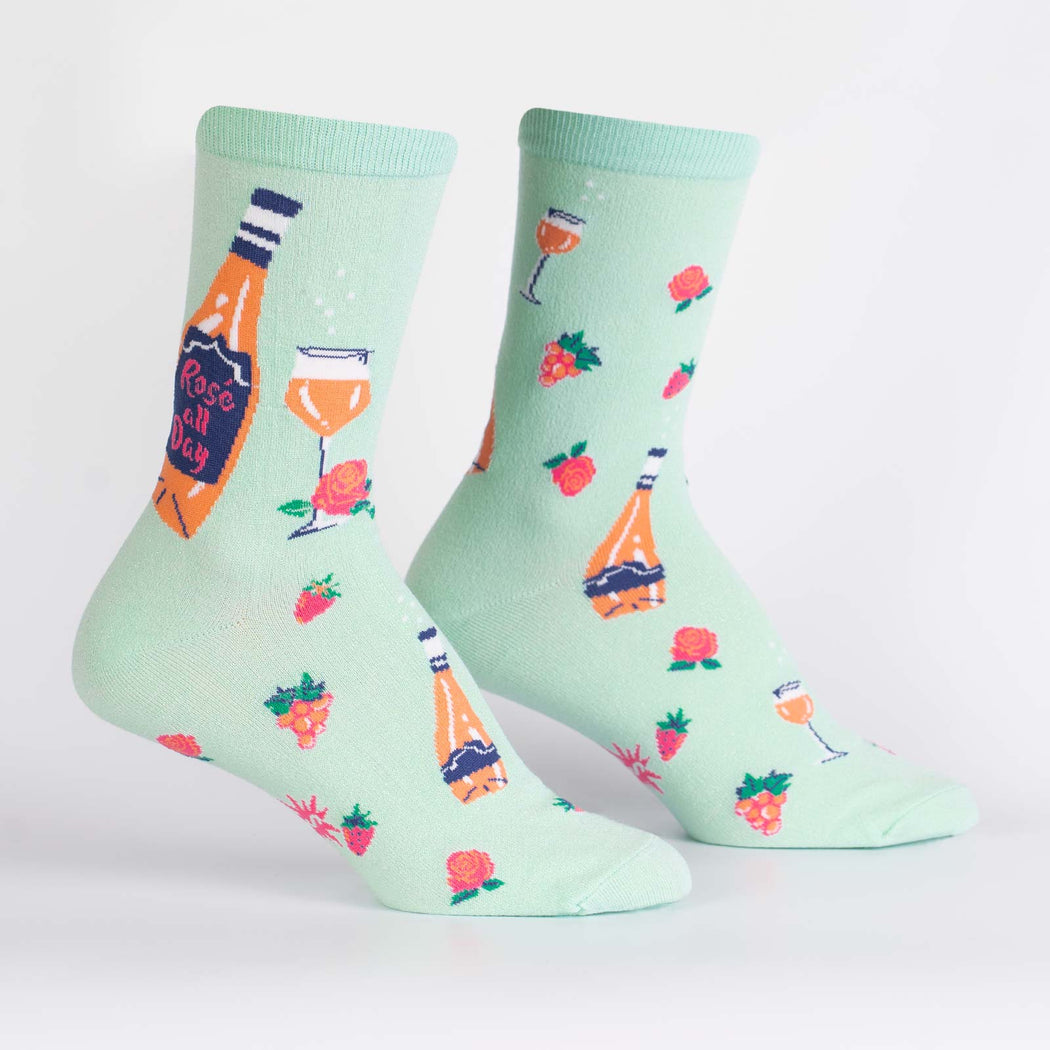Rose All Day Women's Crew Socks