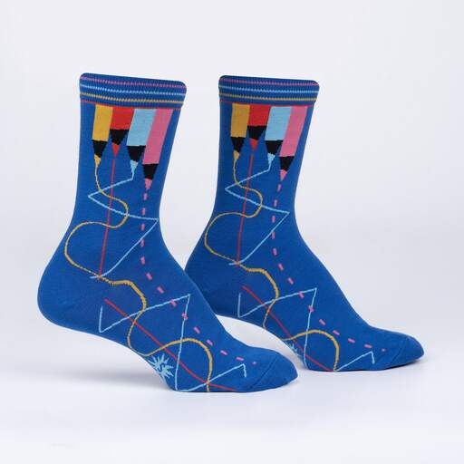 Colored Pencils Women's Crew Socks
