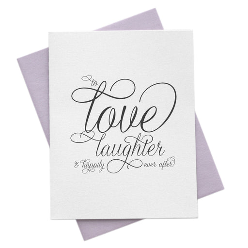 Love & Laughter Happily Ever After Wedding Card