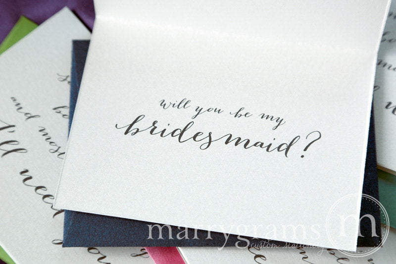 Something Old, New, Borrowed, Blue Be My Bridesmaid Card
