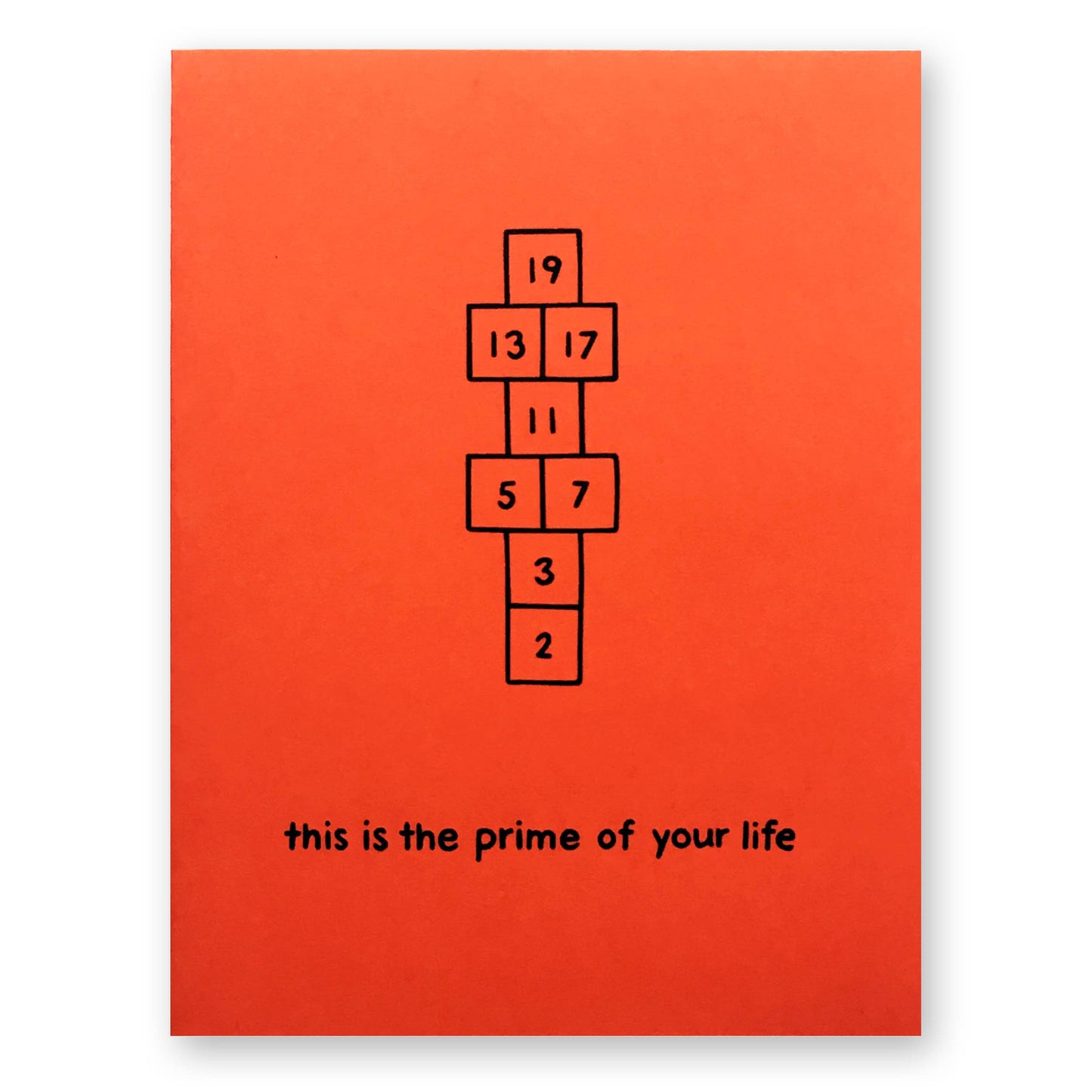 This is the Prime of Your Life Card