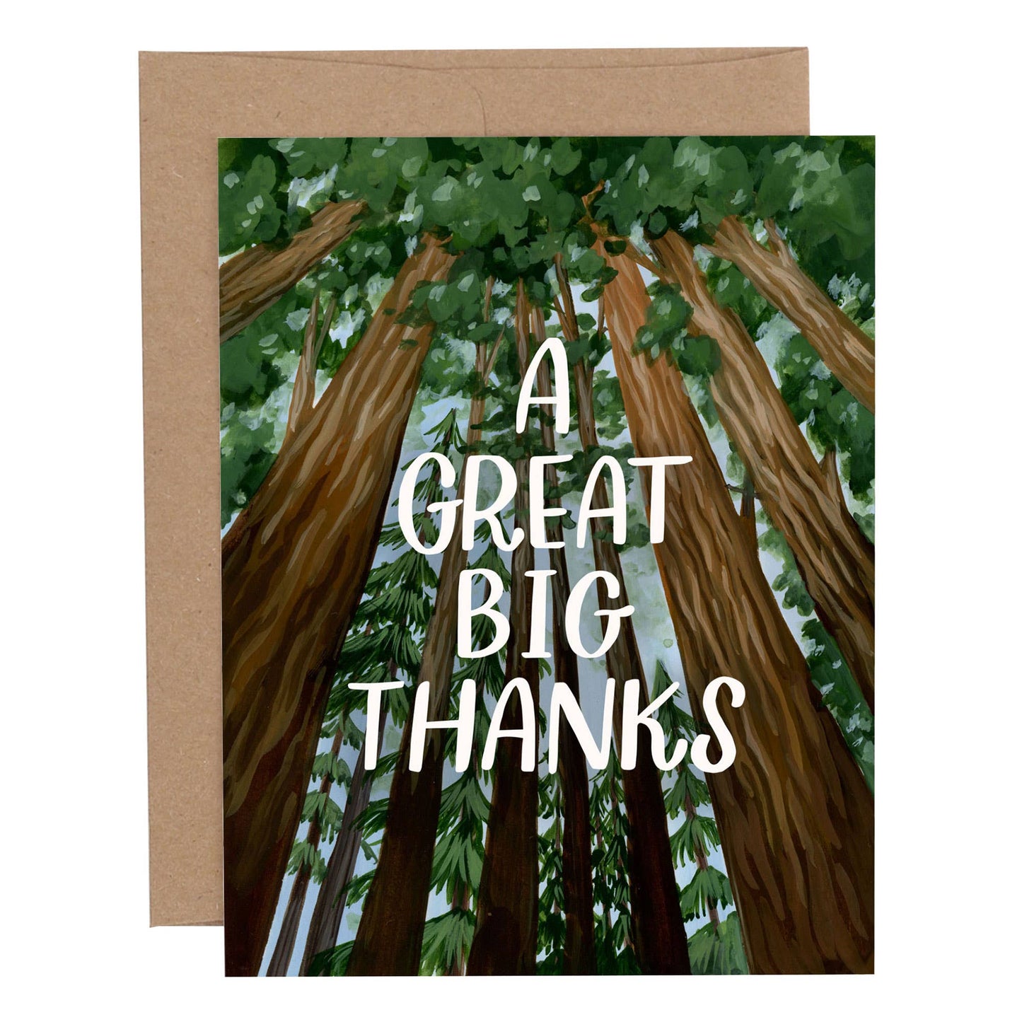 Redwood Trees Great Big Thanks Card