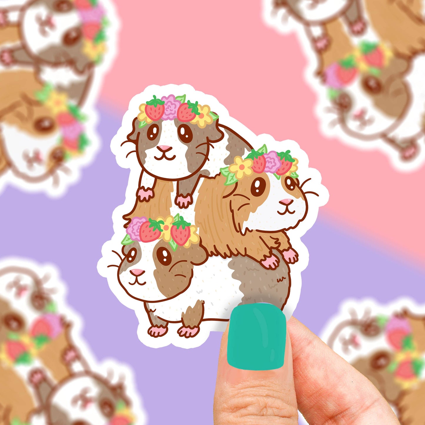 Guinea Pig Stack Vinyl Sticker