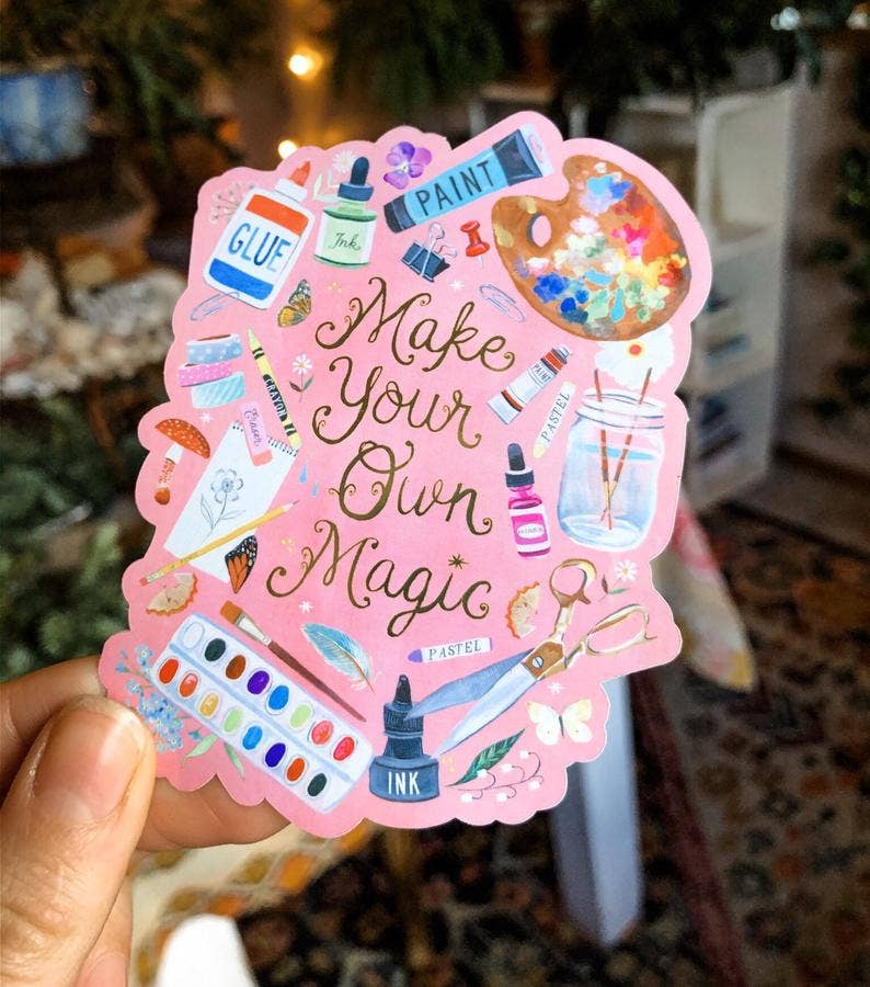 Make Your Own Magic Artist Vinyl Sticker