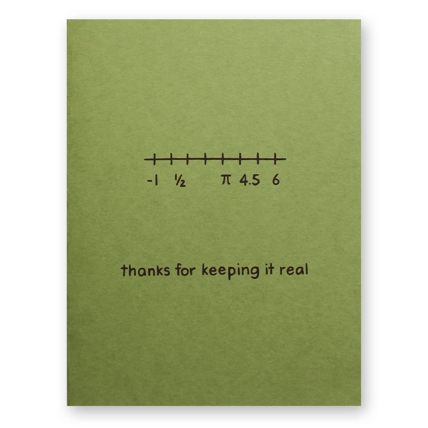 Thanks For Keeping It Real Card