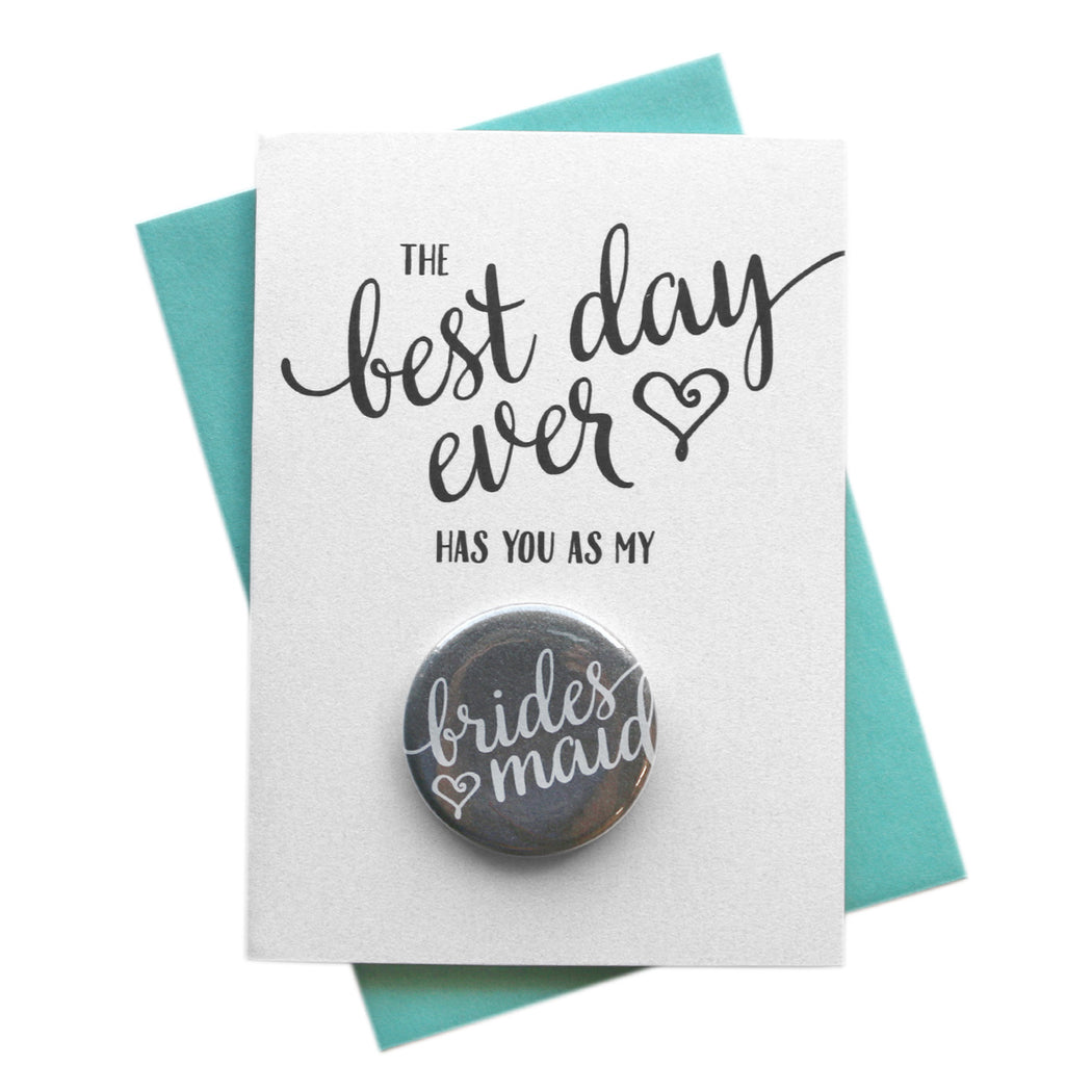 Best Day Ever Heart Style Button Cards