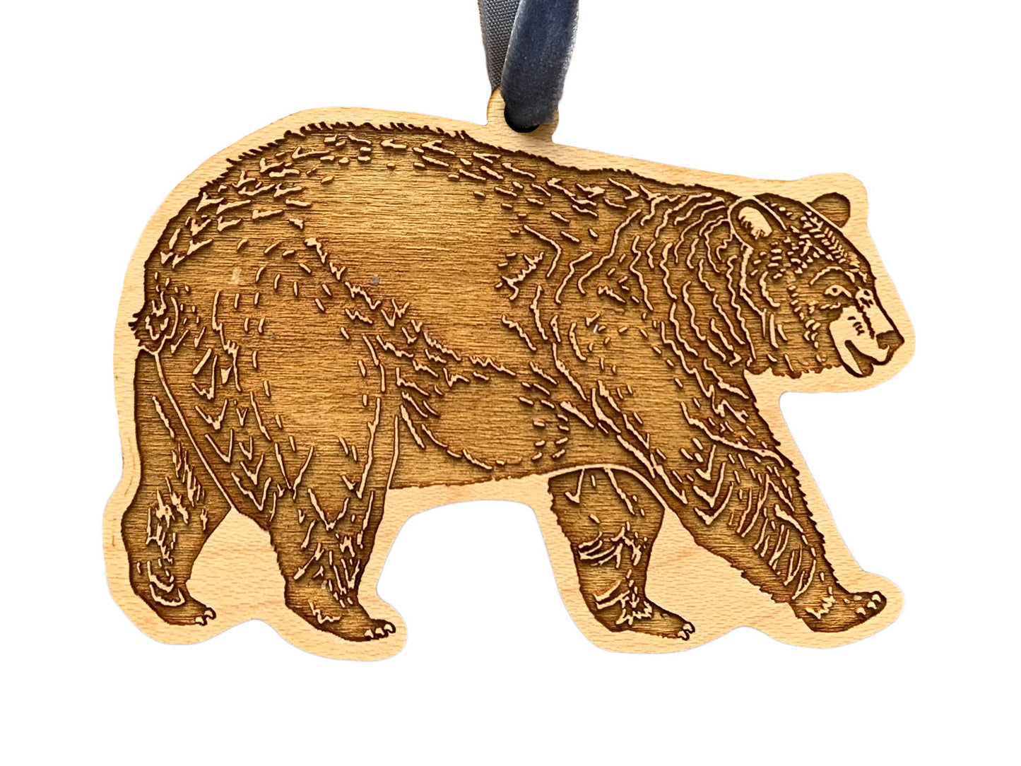 Black Bear Wood Ornament