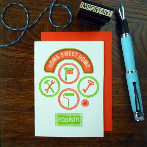 Home Sweet Home Hooray Patches Card