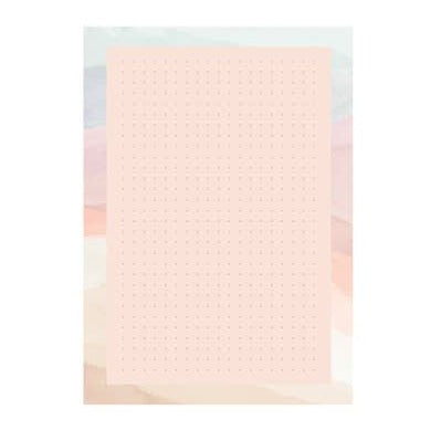 Sunset Stripes Dot Grid Notepad