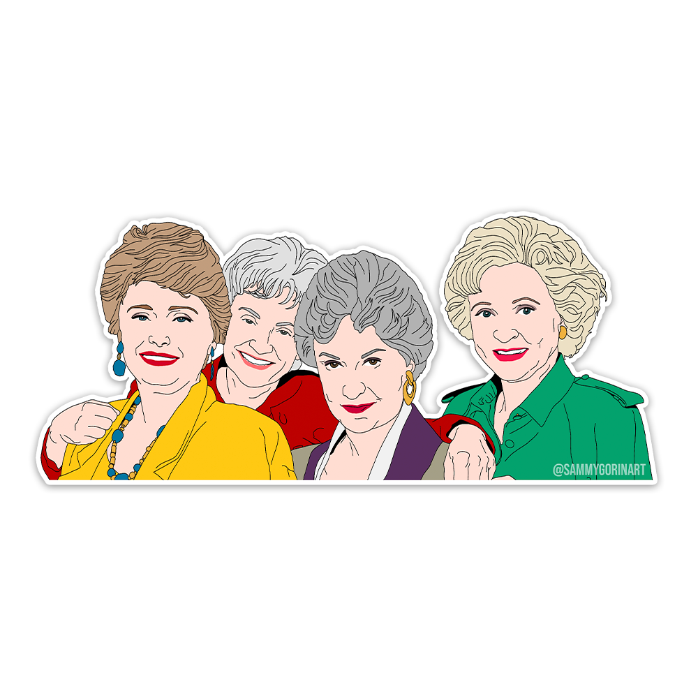 Golden Girls Group Vinyl Sticker