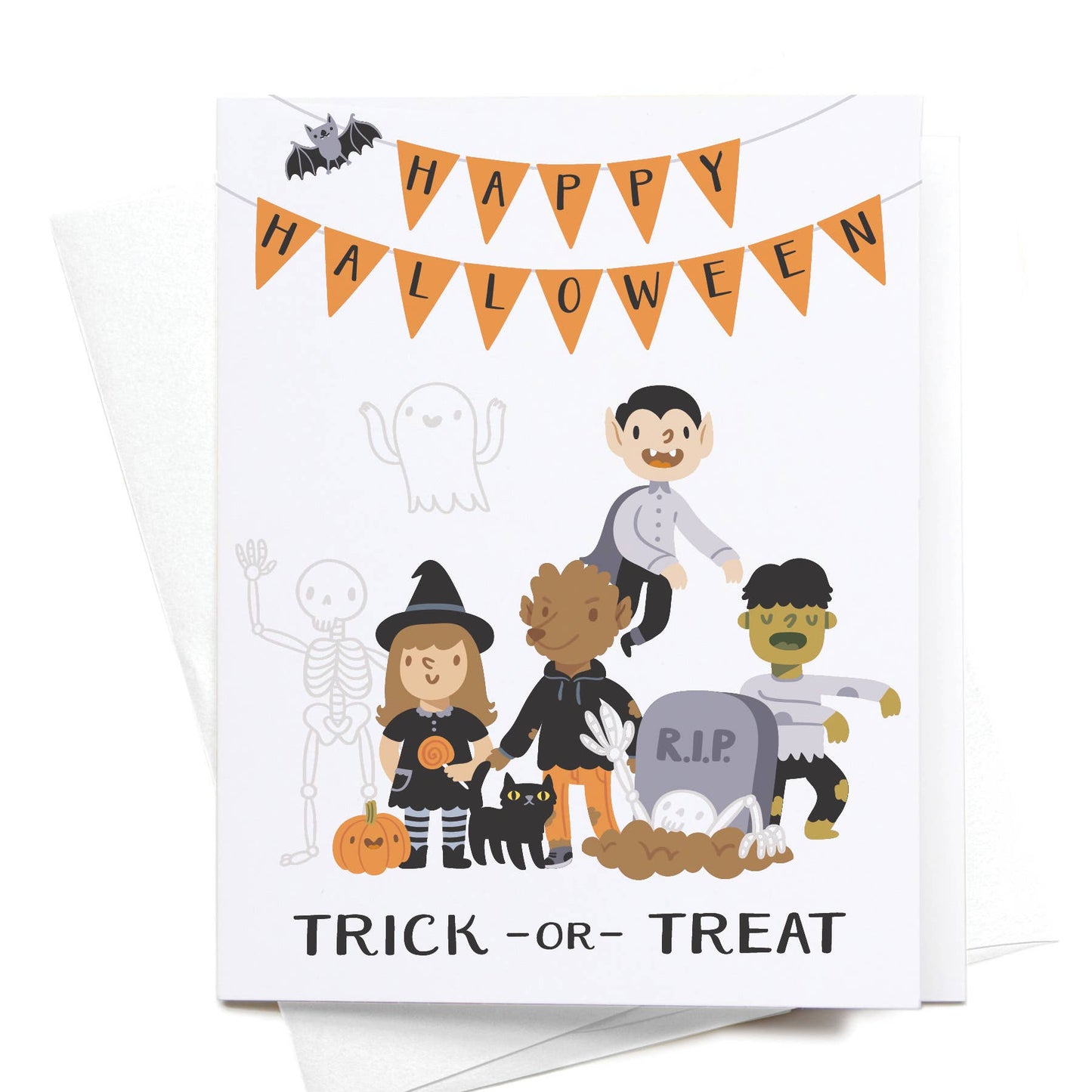 Trick or Treat Kids Halloween Card