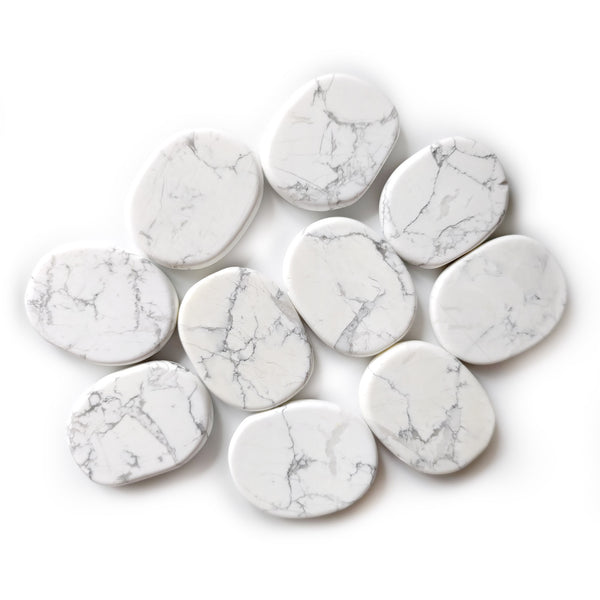 White Howlite Worry Stone