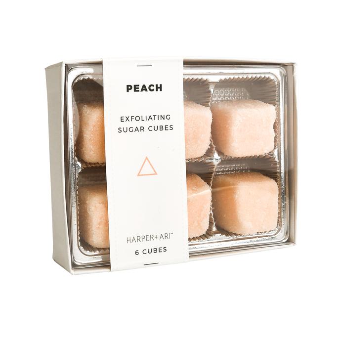 Exfoliating Sugar Cubes - Mini Box of 6 - Peach